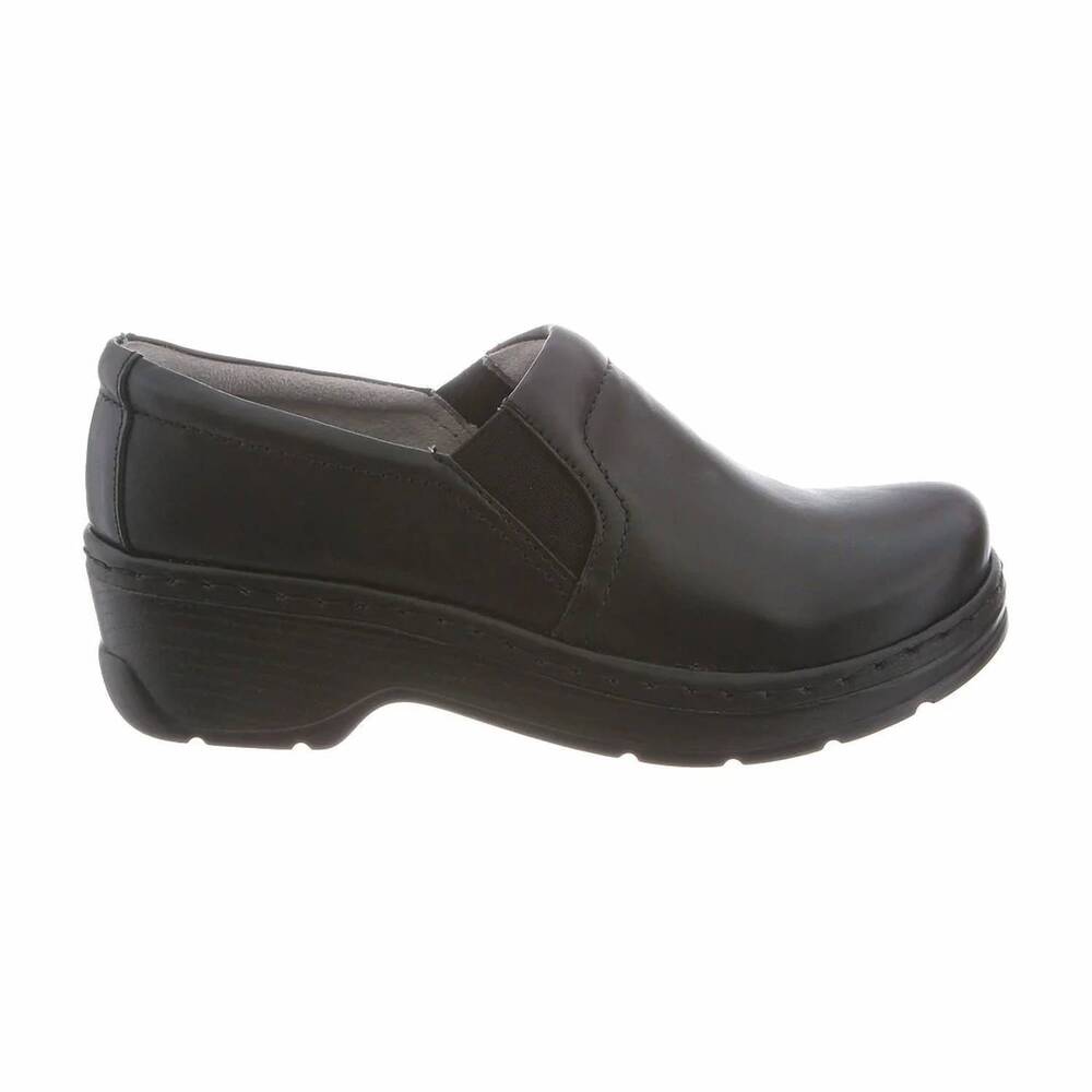 NEW KLOGS FOOTWEAR women's naples clog in black full grain